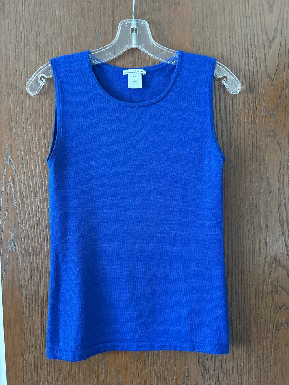 Oscar de la Renta Royal Blue Knit Top